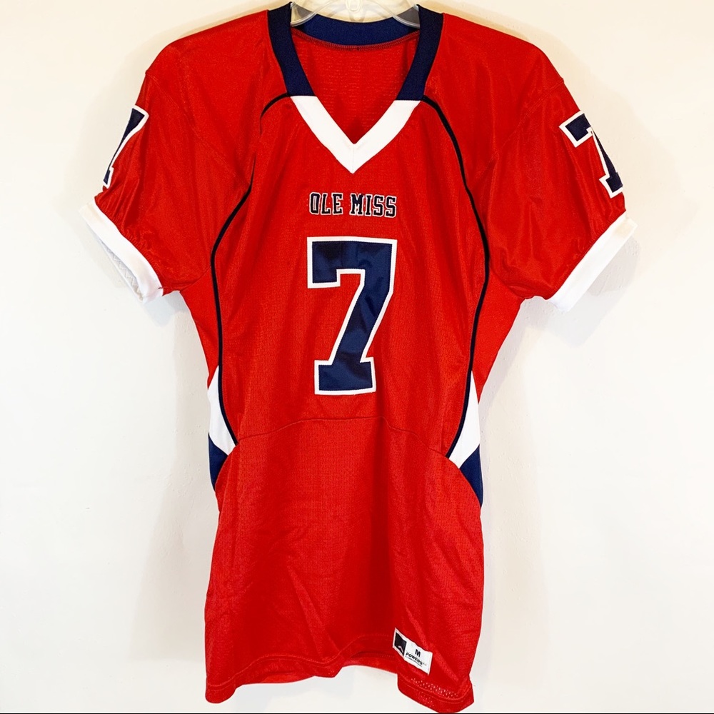 Vintage Powers MFG Lineman Jersey Ole Miss #7 Med